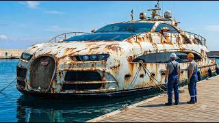 $50M Bugatti Superyacht — Abandoned to Showroom | ASMR Restoration