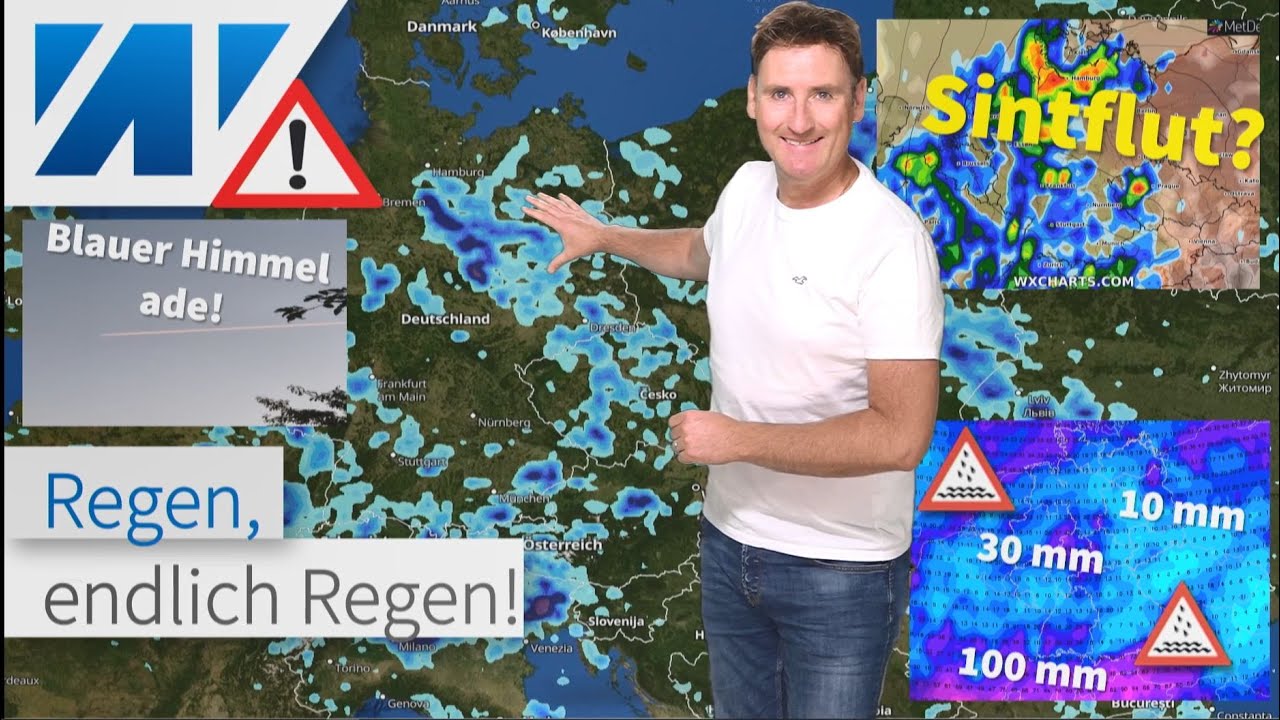 Wetterumstellung: Es kippt, Temperatursturz und Regen, endlich Regen! Hitzehoch Oscar geht.