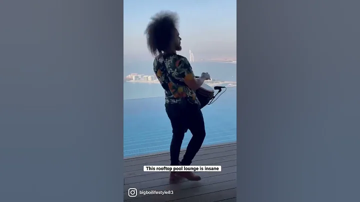 Aura Sky pool Lounge Dubai..#dubai #shorts #travel