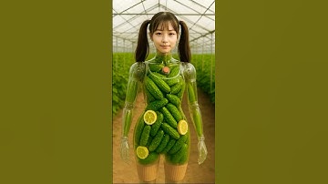 Squid Game Ai Satisfying Cucumber Lemon Dispenser Robot #squidgame2 #futuristic #asmr #humanoid #ai