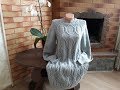 Платье (туника, пуловер) спицами. Часть 9. Обзор готового изделия.