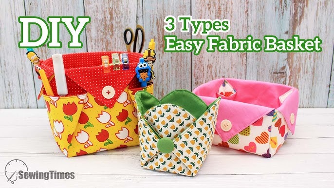 💕Super Easy - DIY Trinket Tray  Sewing Projects For Scrap Fabric - Cute  Baskets [sewingtimes] 