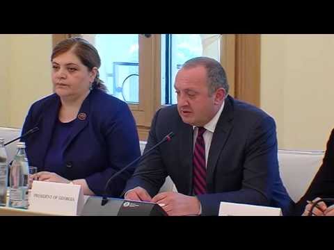 პრეზიდენტის შეხვედრა ევროკავშირის სამხედრო კომიტეტის თავმჯდომარესთან