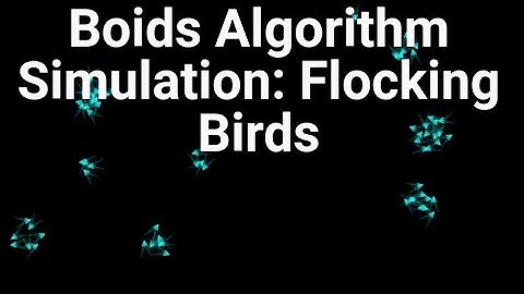 Boids Algorithm Simulation: Birds Flocking