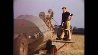 Harvesting with Claas and Fordson Dexta 1966 - Yorkshire