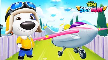 Talking Tom Sky Run Full HD Version on mobile by Outfit7, Gameplay for android & Ios part 2