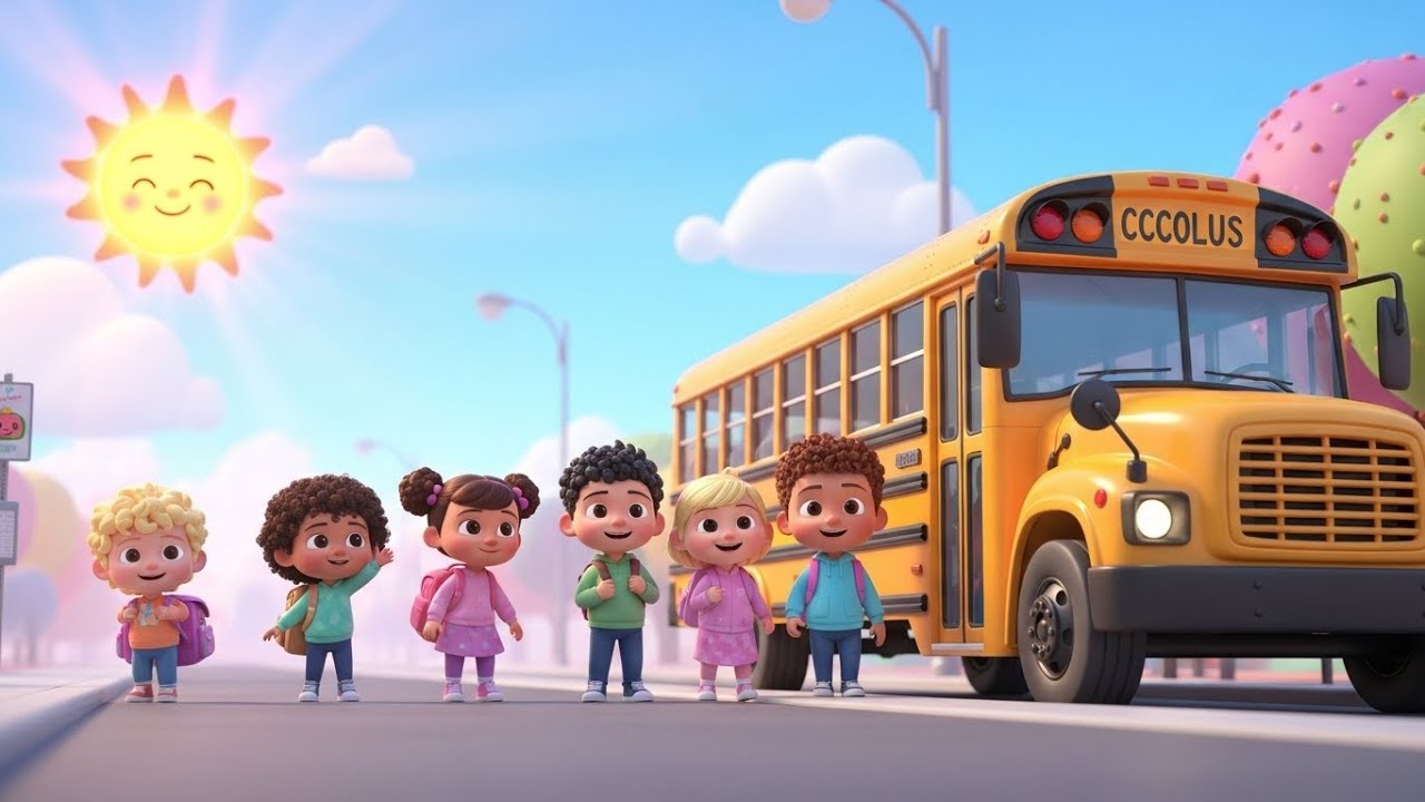 Wheels on the Bus Colors | Fun Learning Colors Song for Kids | Nursery Rhymes & Songs for Children