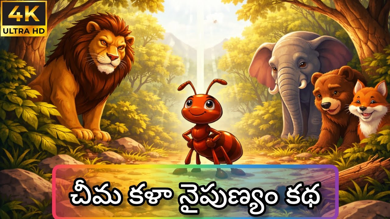 చిన్న చీమ చేసిన అద్భుతం | పనితనం ఉంటే గెలుపు ఖాయం | Telugu Moral Story