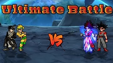 Dio K1 (V2) & Jotaro K1 (V2) VS Evil Goku TP & Goku Terror in Jump Force Mugen