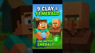 “Minecraft Me Unlimited Emerald Trick 😱 Only 9 Clay = 1 Emerald | Mason Villager OP Loot”#trending screenshot 2