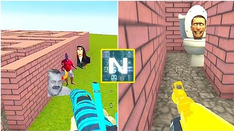 Nextbots Sandbox in Backrooms Shooter Gameplay 460, Sandbox Android Games  ios Walkthrough Simulator