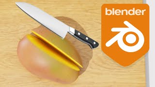HOW TO Animate Slicing FRUITS satisfying in BLENDER (3.5.0) screenshot 4