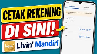 Cara Cetak Rekening Koran di Livin Mandiri Terbaru 2026 