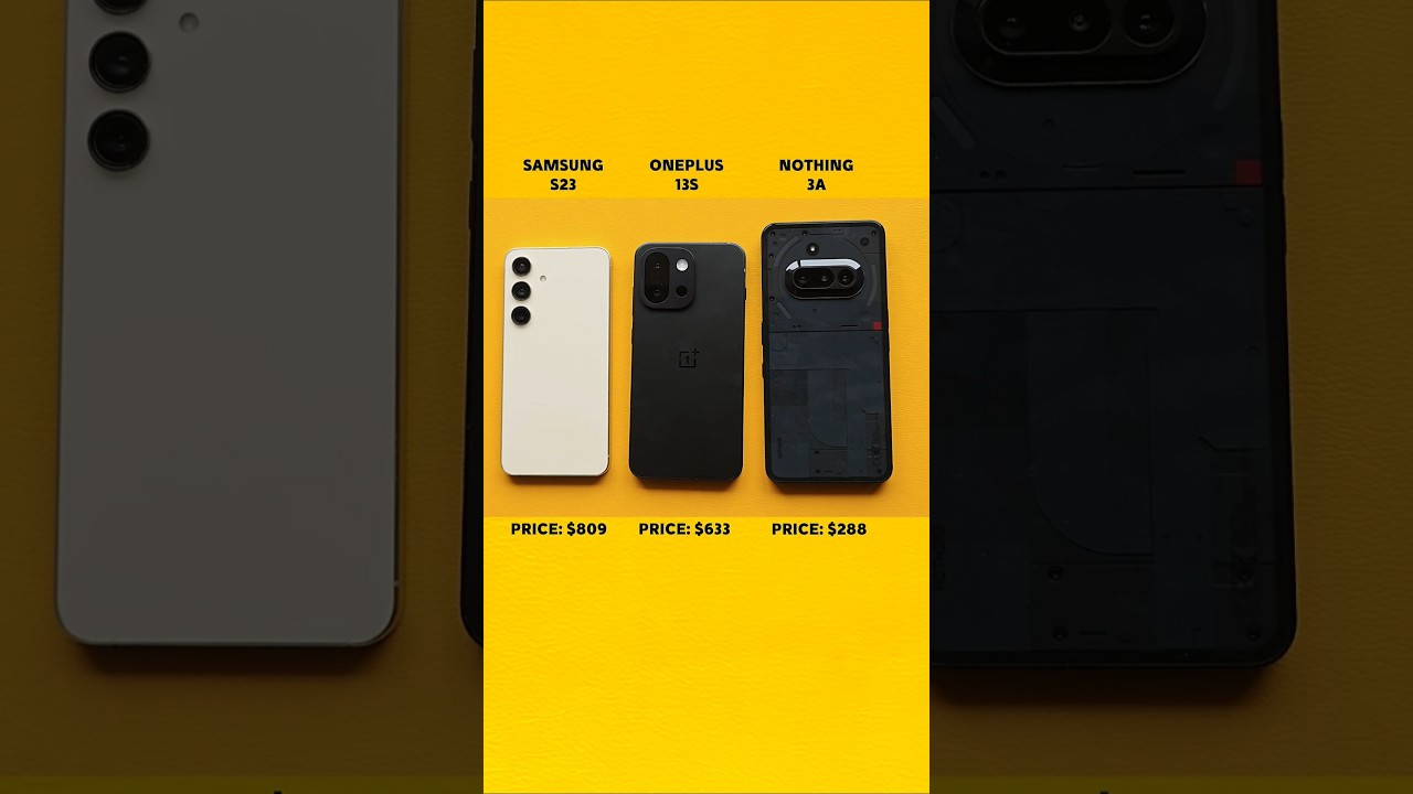 "Speed Test Battle: NOTHING 3A vs SAMSUNG S23 vs ONEPLUS 13S – Who Wins?"🔥