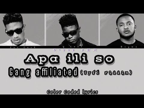 Apa ili so - Gang Affiliated (WYFL RIDDIM) color coded Lyrics 