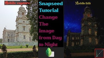 Change the image from Day to Night/Double Exposure/snapseed Tutorial