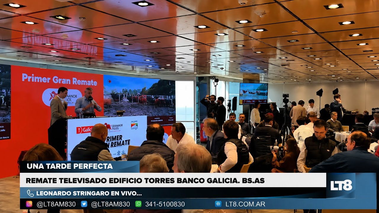 Gran Remate Ganadero en CABA: Bco. Galicia y Gananor Pujol.