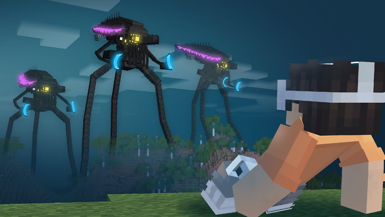 Surviving An Alien Invasion In VR Minecraft