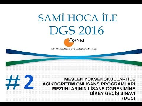 2016 DGS Matematik Soruları ve Çözümleri -2