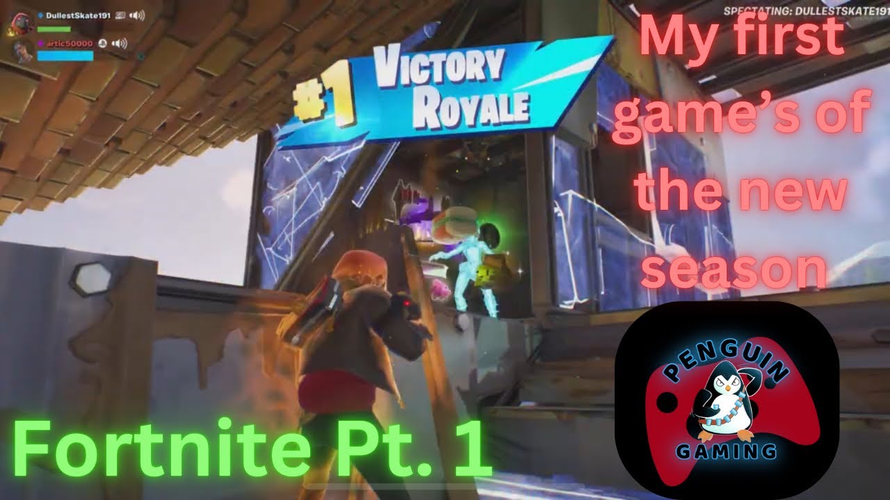 My First fortnite games of the new season - YouTube