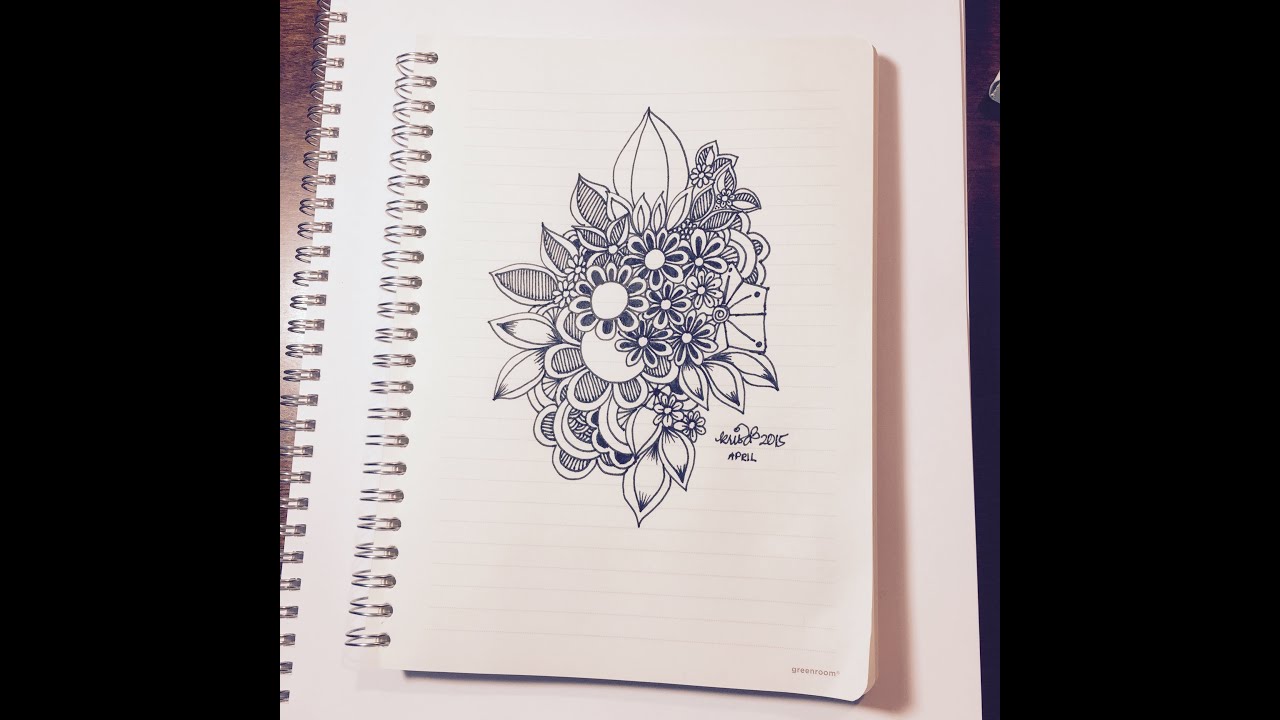 Overlapping Flowers Slow Doodling YouTube