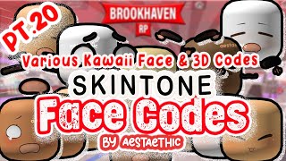 Bloxburg Face Codes Dream Drool Blushing Skintone Pt.20 Brookhaven & Berry Avenue