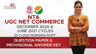 NTA UGC NET Commerce Qs Paper & Ans Key | December 2020 & June 2021 25-11-2021Morning shift |Apple B screenshot 1