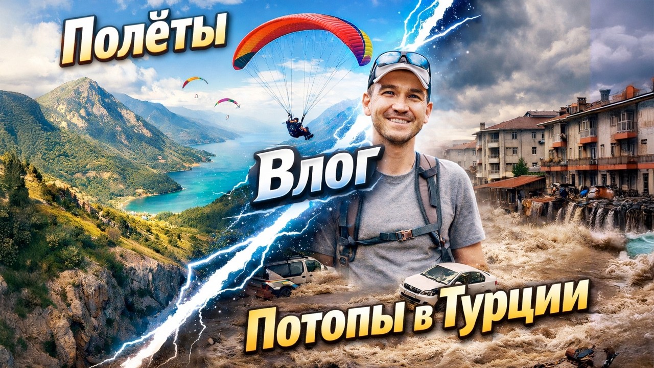 Потопы в Турции. Новые знакомства и полёты.