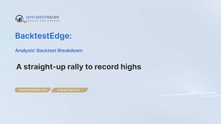 Analysts' Correlation Pattern Match Breakdown: A straight-up rally to record highs