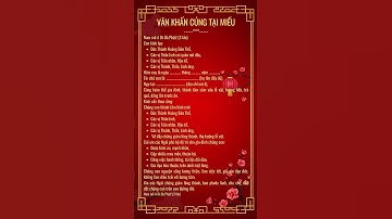 Văn Khấn Cúng tại MIẾU cầu mong sự che trở của THẦN LINH, THÁNH THẦN và cầu BÌNH AN, TÀI LỘC