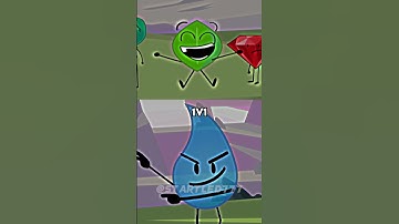 Teardrop vs Leafy | BFDI 1v1 #shorts
