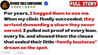 I Built My Clinic From Scratch — Now My Family Wants In, Without Ever Paying a Dime