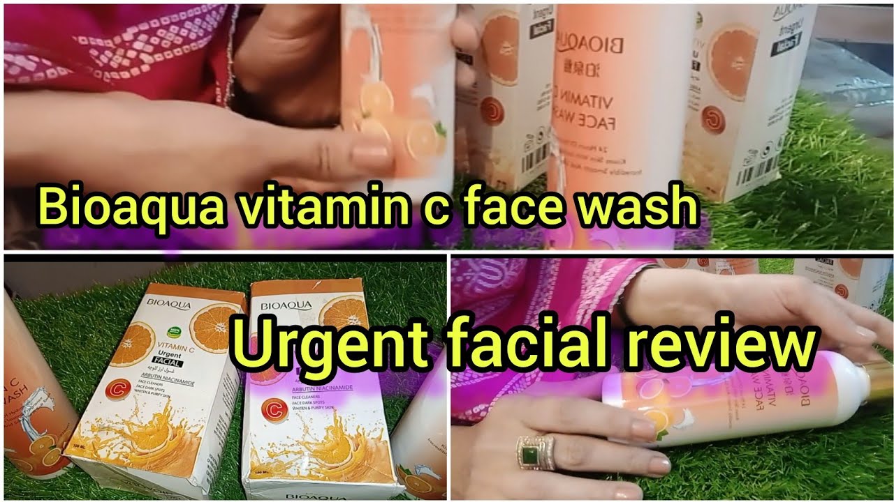 bioaqua vitamin c face washBioaqua urgent whitening facial review by