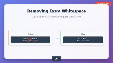 🧹 Clean Text Like a Pro: Remove Extra Whitespace with Regex!