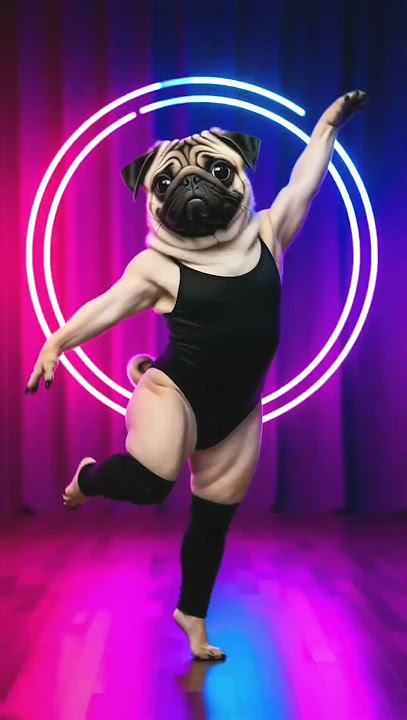 Cute Pug (Flashdance)  #pug #dance #puglife #funny #shorts
