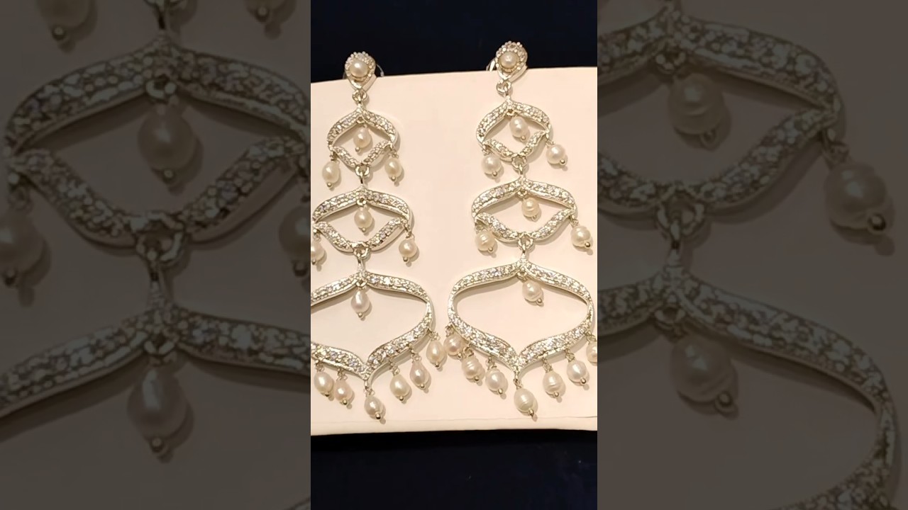 Chandrani Pearls Garia - Pearl Earrings Design 