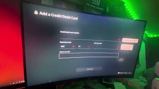 How to use a visa gift card on your PlayStation five.