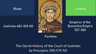The Blues and the Greens of Justinian by Procopius 500-570 AD