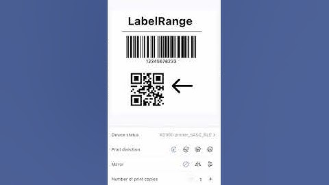 How to print labels using the Label Expert app on smartphone - LabelRange RD560 label printer