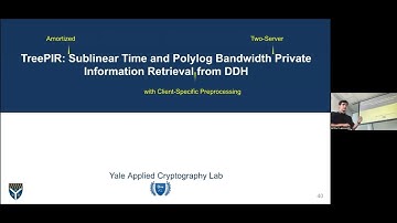 Arthur Lazzaretti: TreePIR: Sublinear time, Polylog Bandwidth PIR from DDH