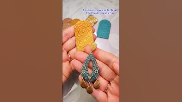 Moroccan Textures #texture #polymerclay #jewelrymaking #earringmaking #claytools #craftideas