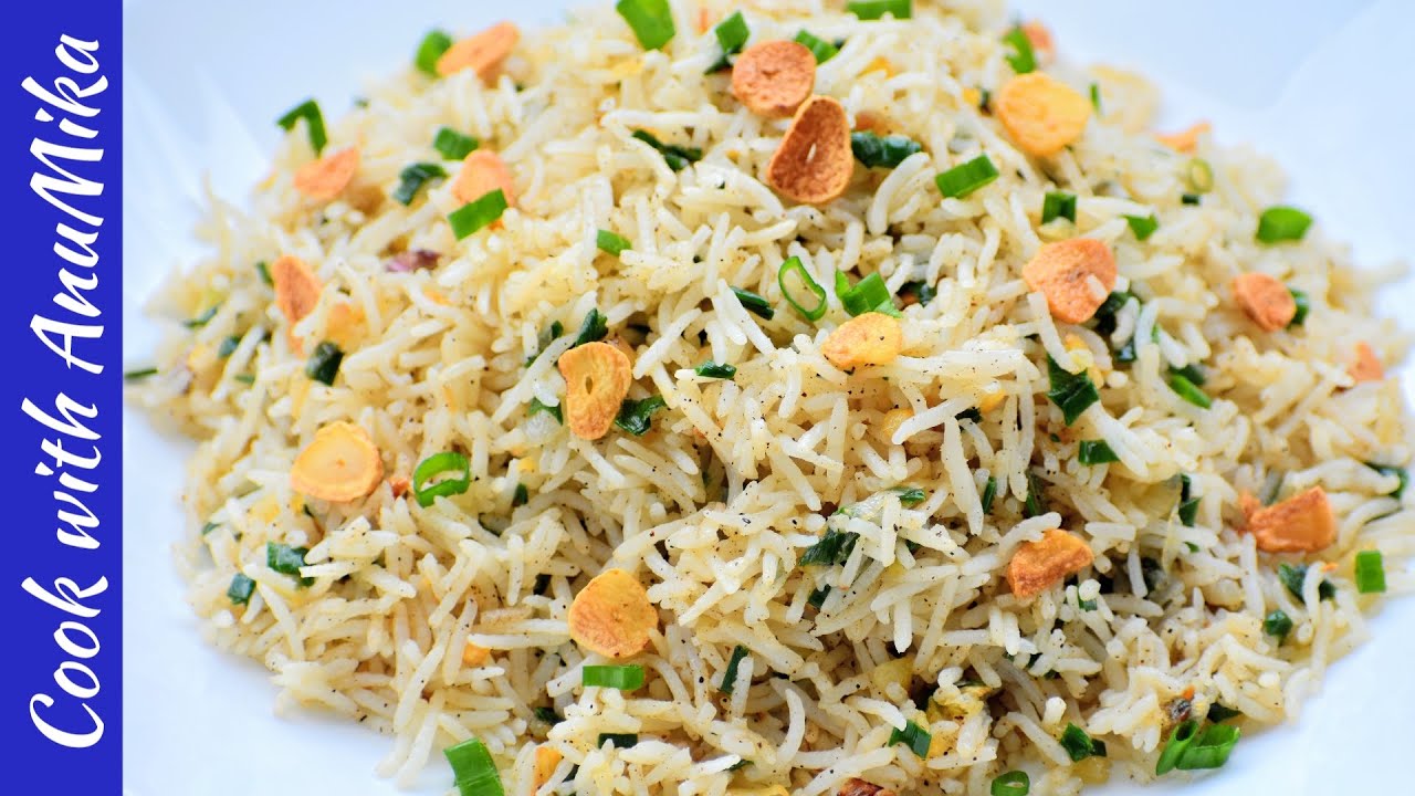 5 Ingredients Butter Garlic Rice in 15 minutes 