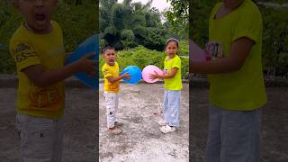 Ghost 👻 solve the brother and sister ballon problem 😂comedy video #shortsfeed #funny #comedy