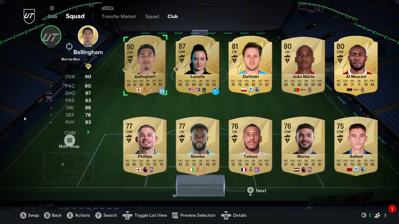 EA FC 25: Как создать концептуальный состав