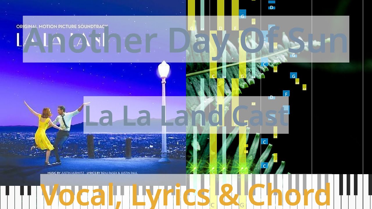 🎹Chord & Lyrics, Another Day Of Sun, La La Land Cast, Synthesia Piano