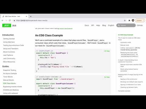 Writing Jest Tests for Classes, Timers, and Async Code