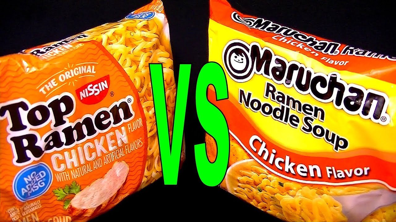 Top Ramen Vs Maruchan Not Manchurian Chicken Flavor Noodles What S The Best Brand To Buy Foodfights Youtube