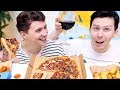 Dan and phil massive pizza mukbang