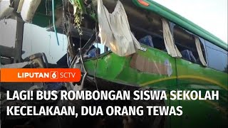 Lagi Bus Rombongan Study Tour Siswa Sekolah Kecelakaan Kru Bus Dan Guru Tewas Liputan 6