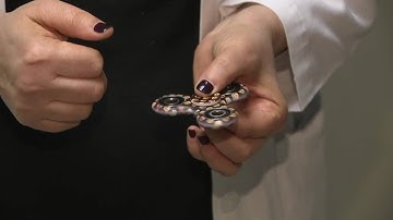 Fidget spinners aimed to help kids with ADHD or anxiety